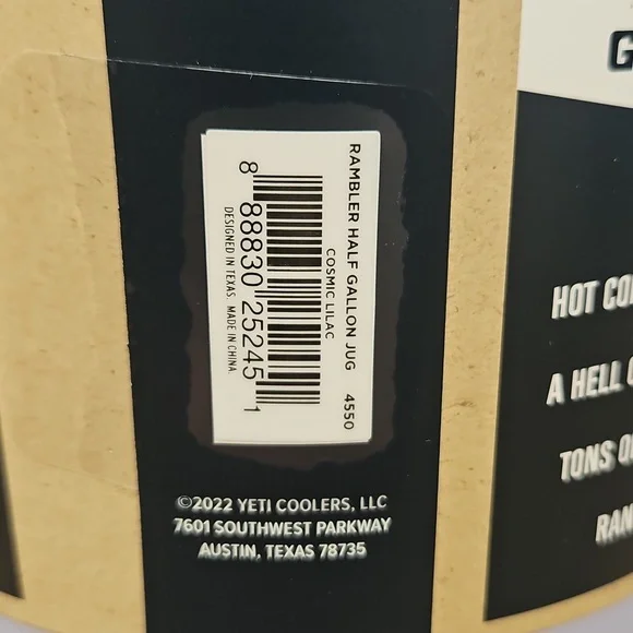 Yeti Rambler Half Gallon Jug - Black and Lavender - Picture 4 of 4